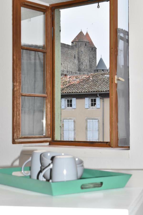 Les Gites De Laure - L'Or Vert, Appartement Avec Vue Sur Le Chateau, Parking Prive, Climatisation, Netflix, A 160 M De La Cite Medievale Carcassonne Dış mekan fotoğraf