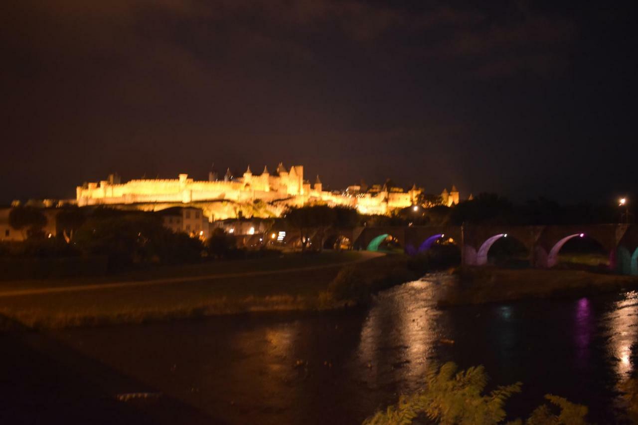 L'Or Vert, Castle View, Private Parking, Air Conditioner, Netflix, 160M From Medieval Town Carcassonne Dış mekan fotoğraf